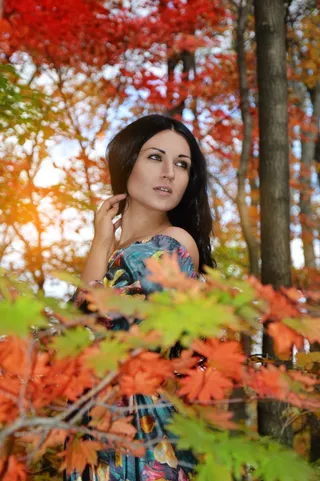 女孩，大自然，森林，精细，美丽，太阳，公园