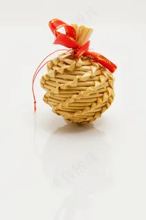 圣诞节，装饰，稻草，来临，装饰