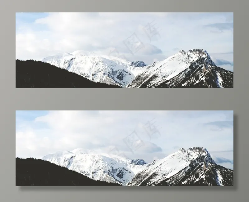 天空,飞机,风景,山峦,卡通动漫人物,冬季山地景观