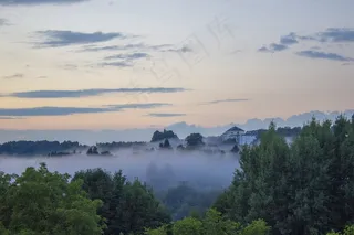 风景，太阳，日落，Abendstimmung，暮光之城
