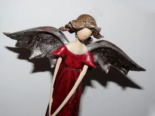 装饰，天使，节日，飞，翼