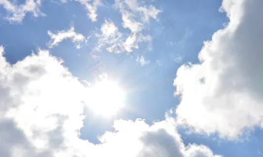 云，夏天，天气，空气，蓝天，云，太阳