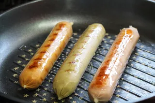 食物，香肠，烤