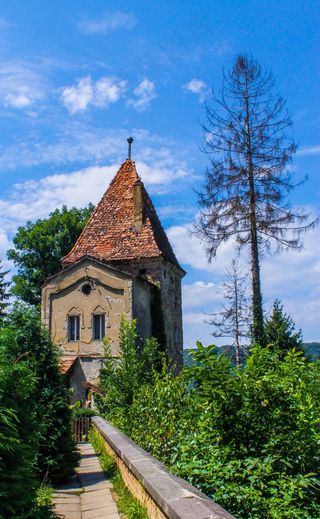 Sighisoara，房子，罗马尼亚，老，架构，中世纪