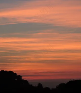 日落，天空，云，地平线，暮光之城，罗莎