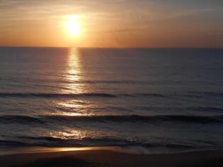 日出，海，海滩，日落，海洋，佛罗里达，墨尔本