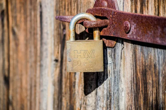 挂锁，城堡，关闭，老年人，关闭