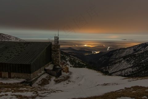 自然，冬天，雪