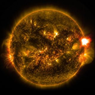 太阳耀斑，X级，太阳，爆发，能量，火球