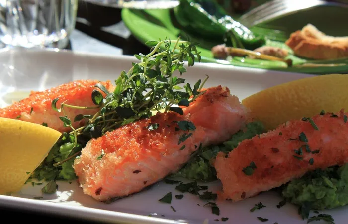 鱼，三文鱼，吃，食品，美食，封面，厨师