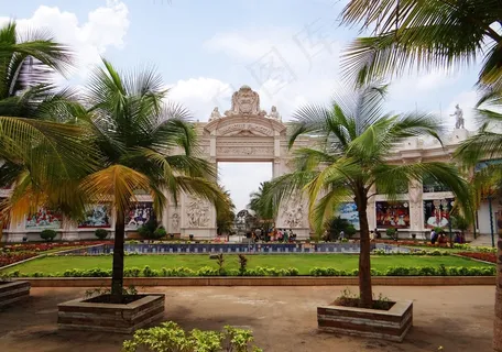 电影城，入口，门，结构，建筑物