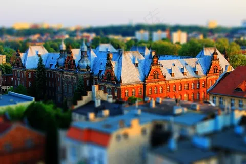 比得哥什，倾斜移位，缩略图，建筑物