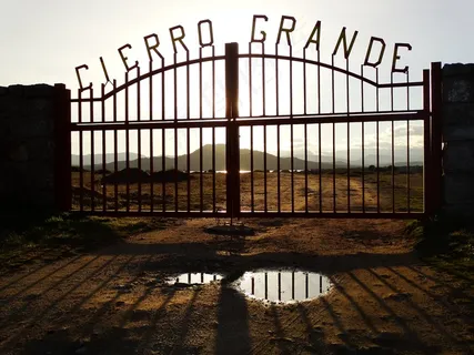 大关，牧场门，牧场，日落