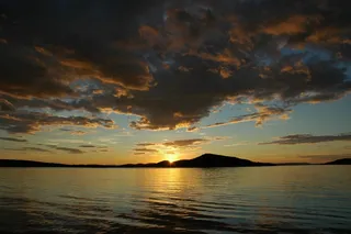 沧海，水，日落，心情，云团，波，性质，蓝色