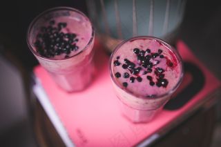 蓝莓，酸奶，酸奶，健康，健康，健康