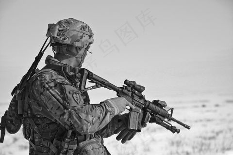 士兵，制服，陆军，武器，子弹，弹丸