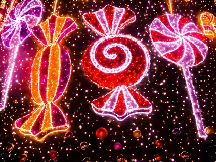 糖果，糖果，圣诞节，圣诞节装饰