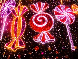 糖果，糖果，圣诞节，圣诞节装饰