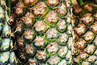 菠萝，纹理，宏，模式，水果，水果