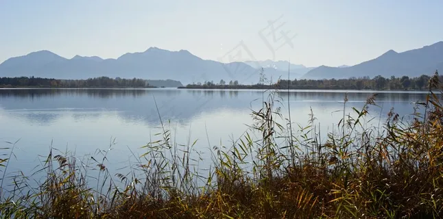 基姆湖,景观,自然,湖泊,水,蓝色,天空 基姆湖,景观,自然,湖泊,水,蓝色,天空