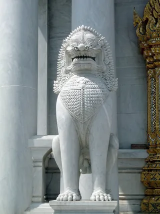 守护神，泰国，狮子，雕塑