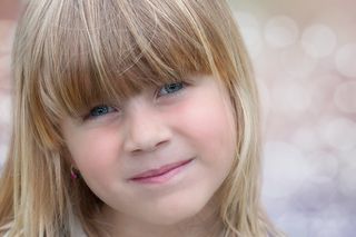 女孩，人，人类，儿童，脸，金发，关闭