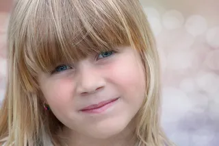 女孩，人，人类，儿童，脸，金发，关闭