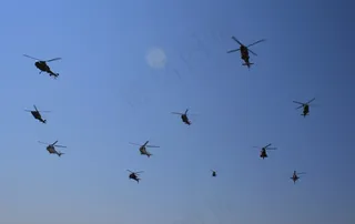 直升机，直升机比赛，航空，飞行