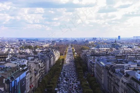 巴黎，街，意见，观点，法国，城市，道路