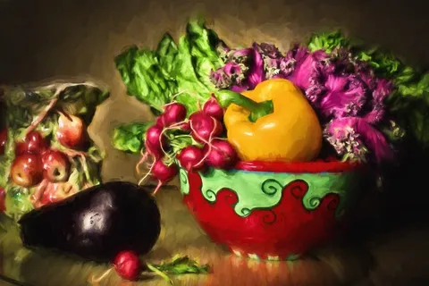 蔬菜，静物，健康，新鲜，食品，黄色