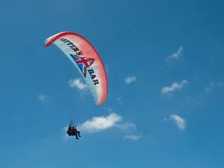 滑翔伞，滑翔伞，飞行员，浮帆