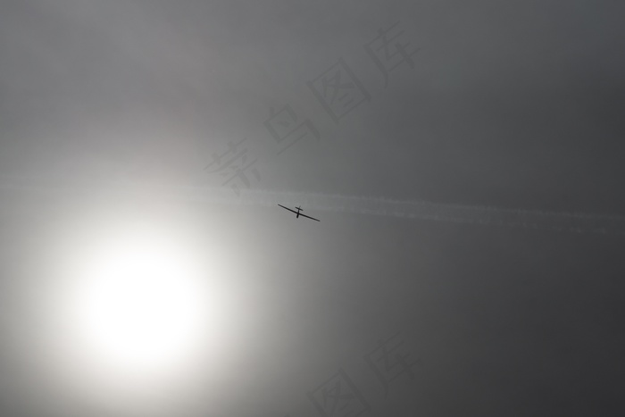 滑翔机，滑翔，自由，空气，飞，漂浮，起飞