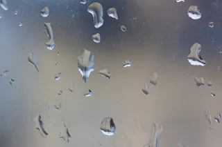 雨，雨滴，窗口，滴水，湿，串珠，缩影