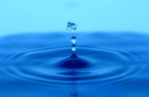 水，蓝色，一种