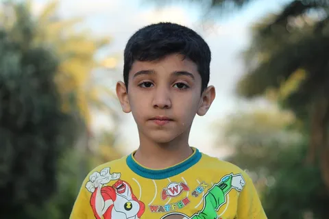 肖像，男孩，夏天，年轻，男性，儿童，可爱，孩子