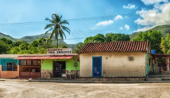 玛格丽塔岛，热带地区，商店，建筑物