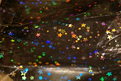 包装纸，银色，彩色，波光粼粼，包装