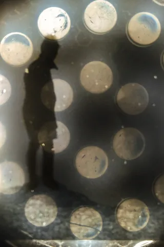 男子，剪影，艺术，散景，模糊，神秘