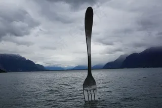 叉，湖，特鲁布，天气，沃韦，瑞士