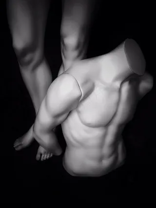 显示假人，人偶，无头，腿，脚，上身