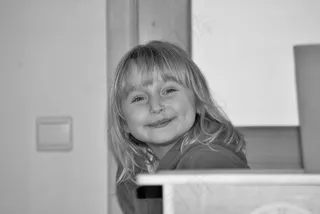 儿童，女孩，微笑