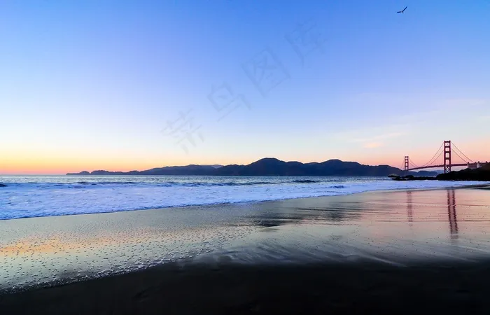海洋,湖泊,天空,江河,桥梁,旧金山金门大桥
