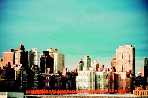 城市景观，天际线，城市，城市，市中心，体系结构