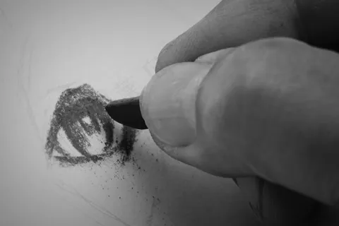 绘图，标志，手，艺术，艺术品，眼睛