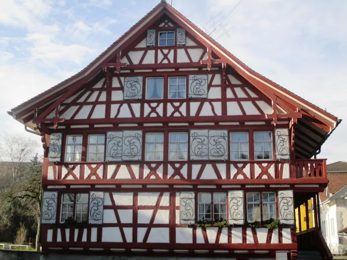 建筑，Fachwerkhaus，旅游胜地
