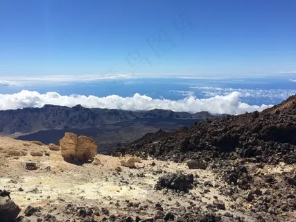 景观，山，范围，视图，岩石，巨石