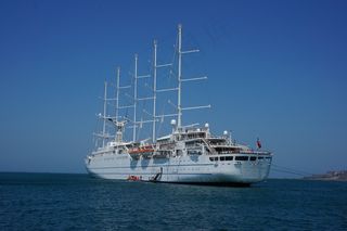 帆船，轮船，风帆，五个大师