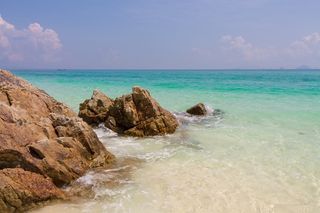 海，海滩，岛，假期，天空，水，自然