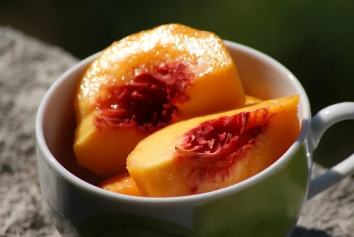 水果，桃子，橙，瘦，食品