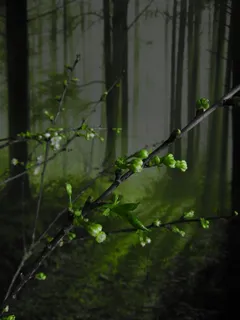 鲜花，森林，春天，盛开，树木，春天的花朵